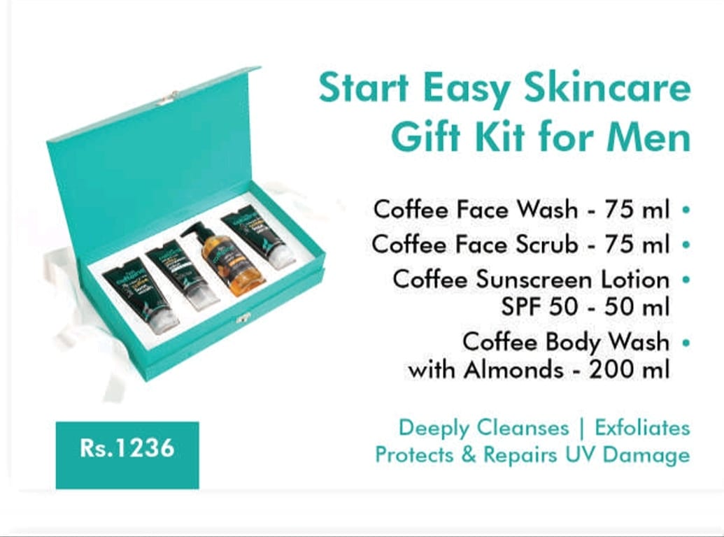 start easy skincare gift kit for men